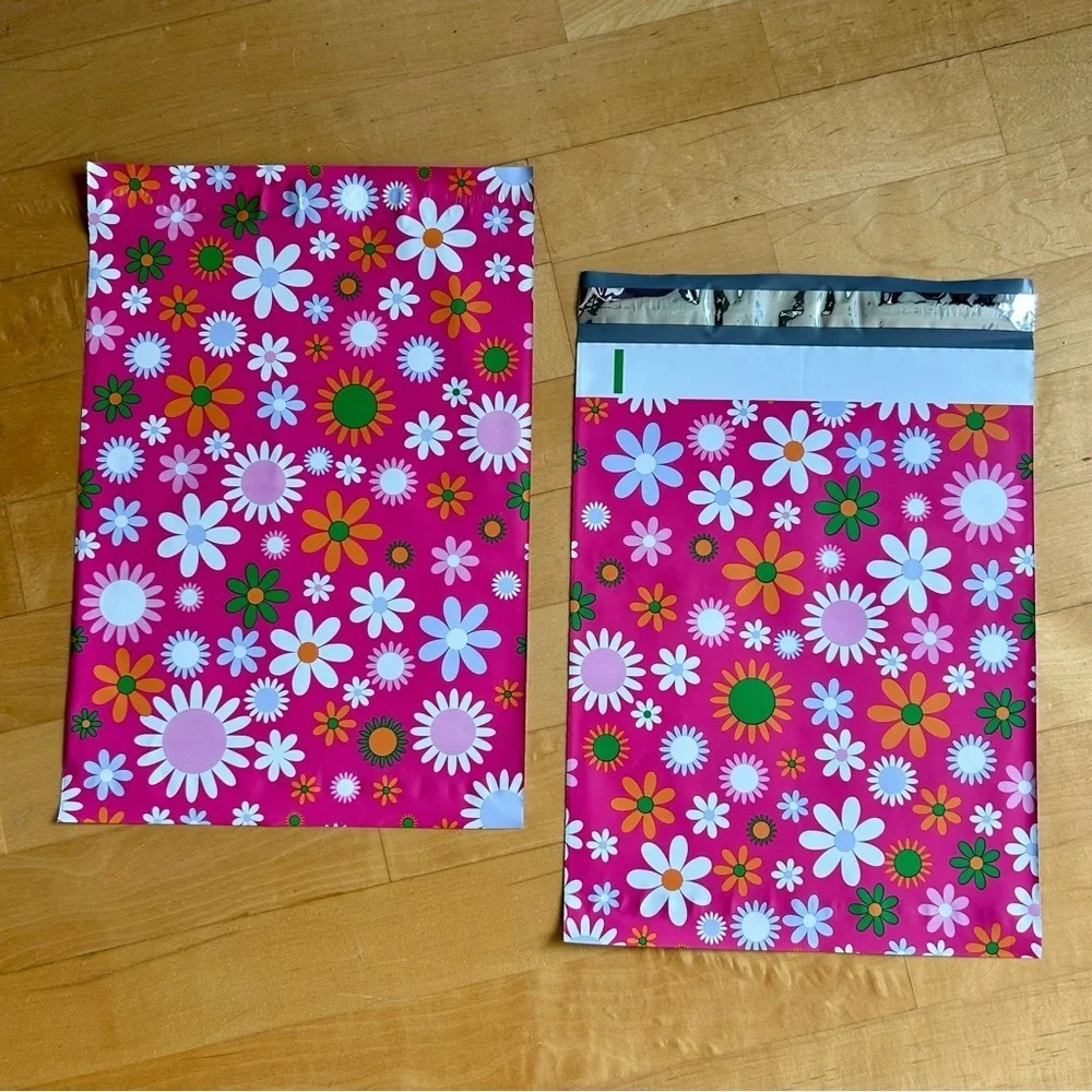 10 Count - Variety Bundle of 10x13 Polymailers (DAISIES + LET’S GO SHOPPING)